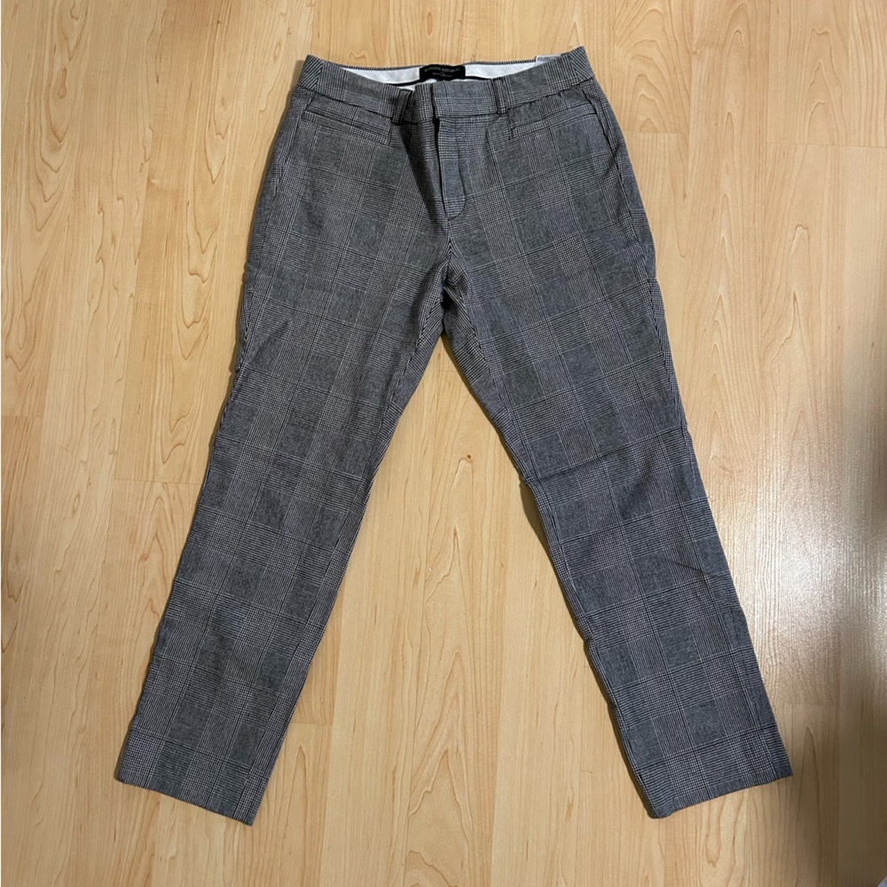 Banana Republic Gray Plaid Slacks